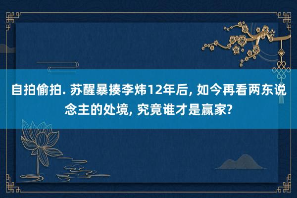 自拍偷拍. 苏醒暴揍李炜12年后， 如今再看两东说念主的处境， 究竟谁才是赢家?