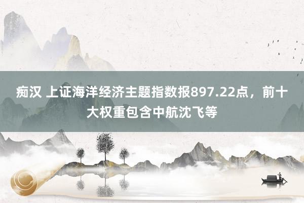 痴汉 上证海洋经济主题指数报897.22点，前十大权重包含中航沈飞等