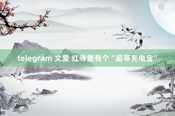 telegram 文爱 红寺堡有个“超等充电宝”