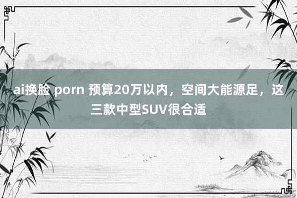 ai换脸 porn 预算20万以内，空间大能源足，这三款中型SUV很合适