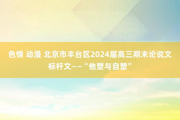 色情 动漫 北京市丰台区2024届高三期末论说文标杆文——“他塑与自塑”