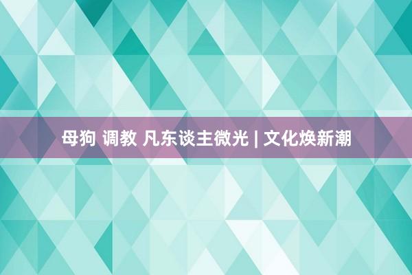 母狗 调教 凡东谈主微光 | 文化焕新潮