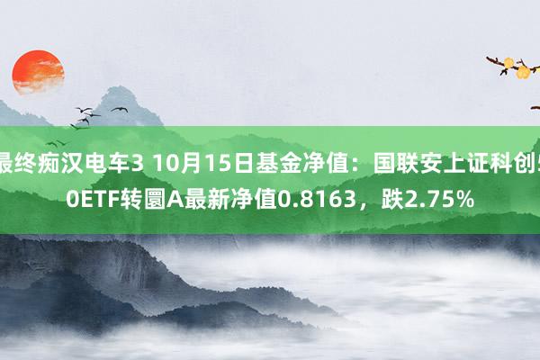 最终痴汉电车3 10月15日基金净值：国联安上证科创50ETF转圜A最新净值0.8163，跌2.75%