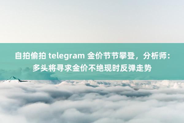 自拍偷拍 telegram 金价节节攀登，分析师：多头将寻求金价不绝现时反弹走势