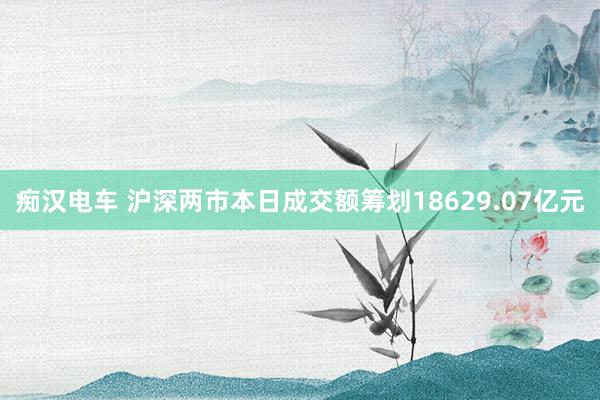 痴汉电车 沪深两市本日成交额筹划18629.07亿元