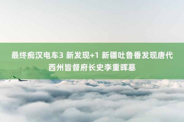 最终痴汉电车3 新发现+1 新疆吐鲁番发现唐代西州皆督府长史李重晖墓